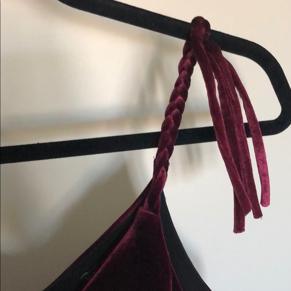 Velvet cami with lace details Zara - Picture 3 of 5